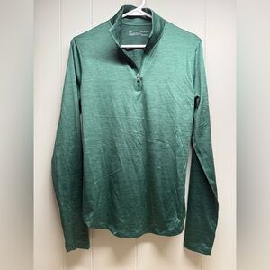 Under Armour Men's Green Long Sleeve Quarter-Zip